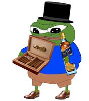 Pepe cigar box and scotch leather shoes — Pepe meme