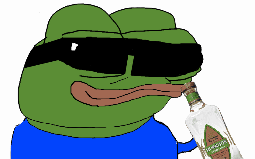 Pepe drinks tequila — Pepe meme
