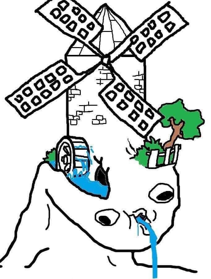 Brainlet windmill — Brainlet meme