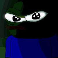 Pepe angry in the shadows — Pepe meme