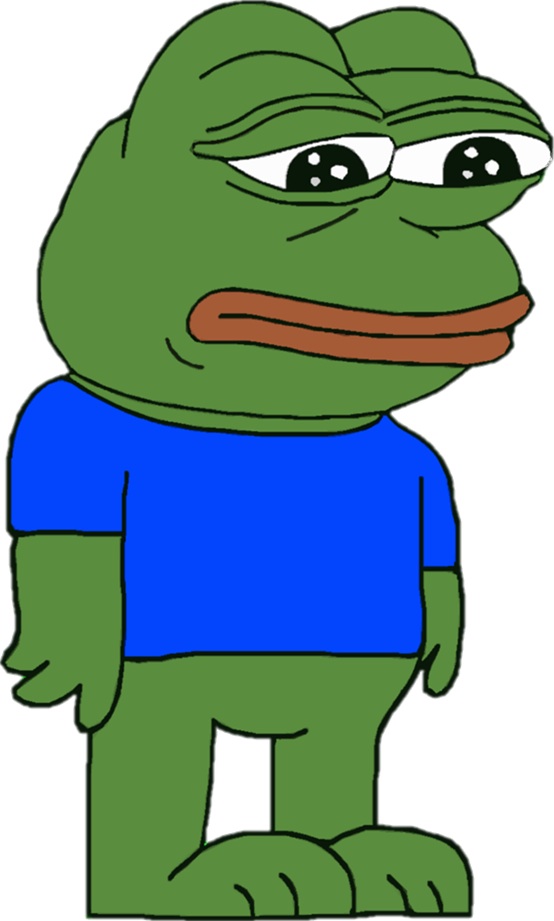 Pepe feels standing — Pepe meme