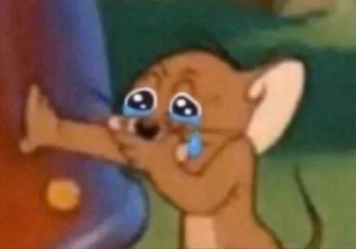 Jerry mouse crying Cali Pack 3 sticker — Sticker Packs meme