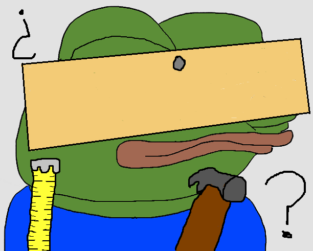 Pepe board nailed to head — Pepe meme