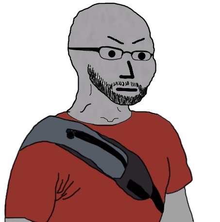 Wojak npc mad cross body satchel — Wojak meme