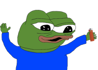 Pepe happy holding lighter — Pepe meme