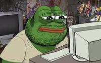 Pepe neckbeard computer — Pepe meme