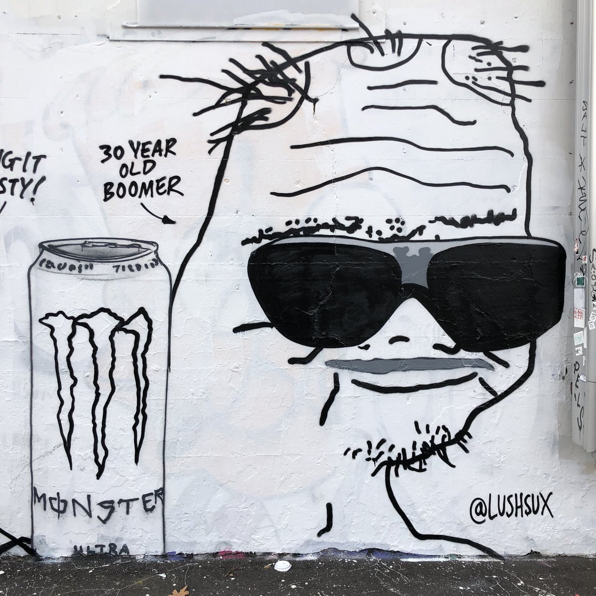 Boomer graffiti — Boomer meme