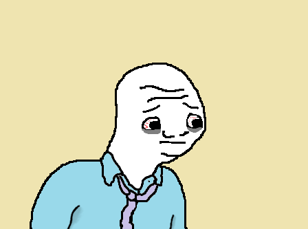 Wojak thing crying sad — Wojak meme
