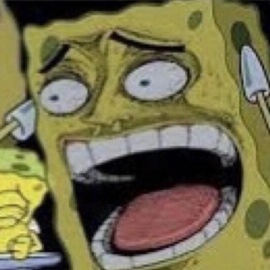 Spongebob screaming face — Reaction meme