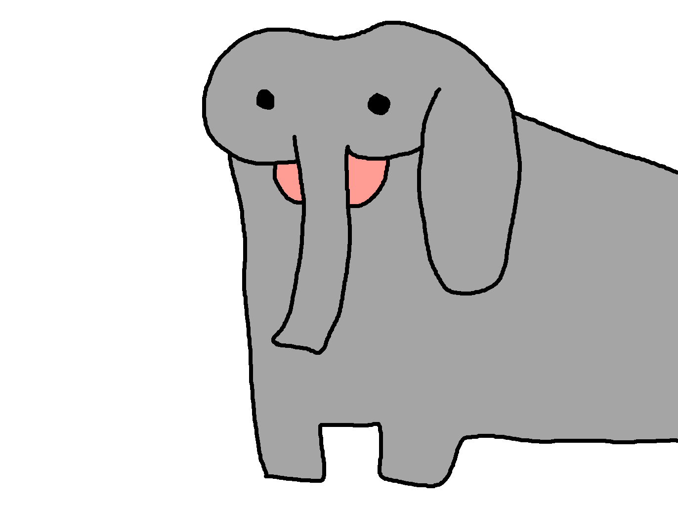 Elephant blowing trunk — Reaction meme