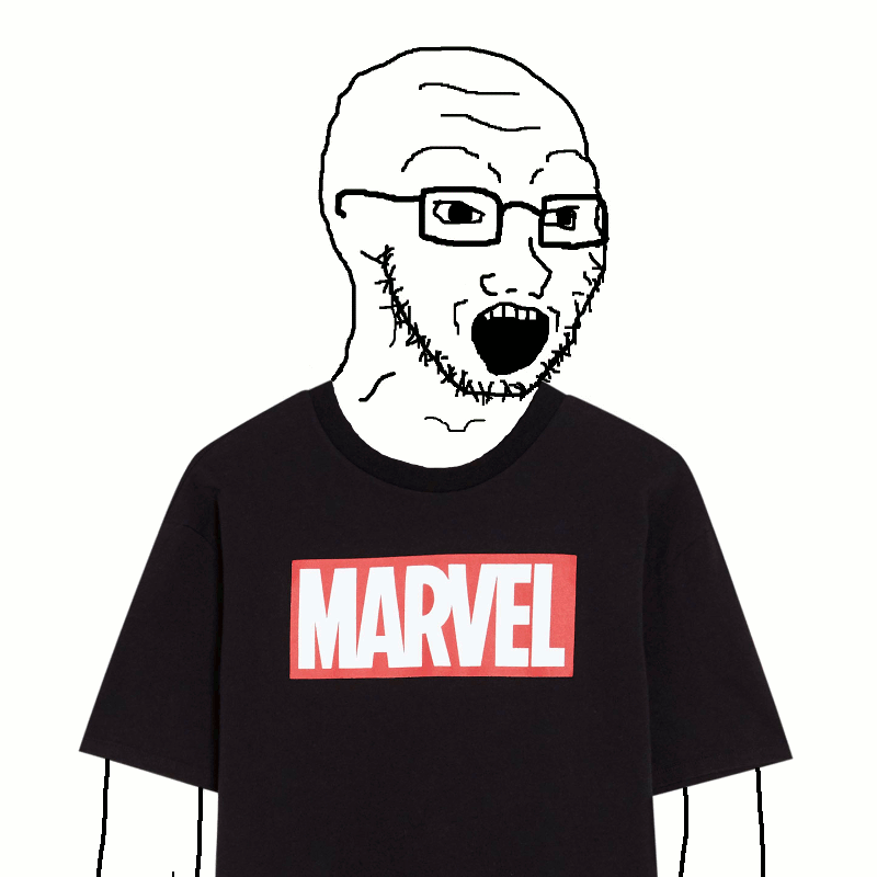 Wojak soy boy marvel shirt — Wojak meme