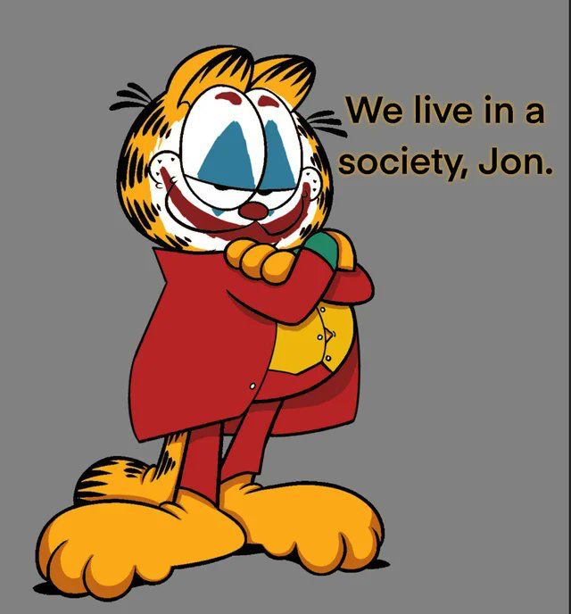 Society garfield — Reaction meme