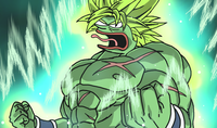 Pepe angry going super saiyan — Pepe meme