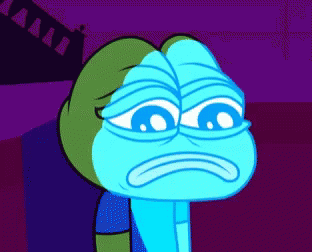 Pepe sad screen reflection — Pepe meme
