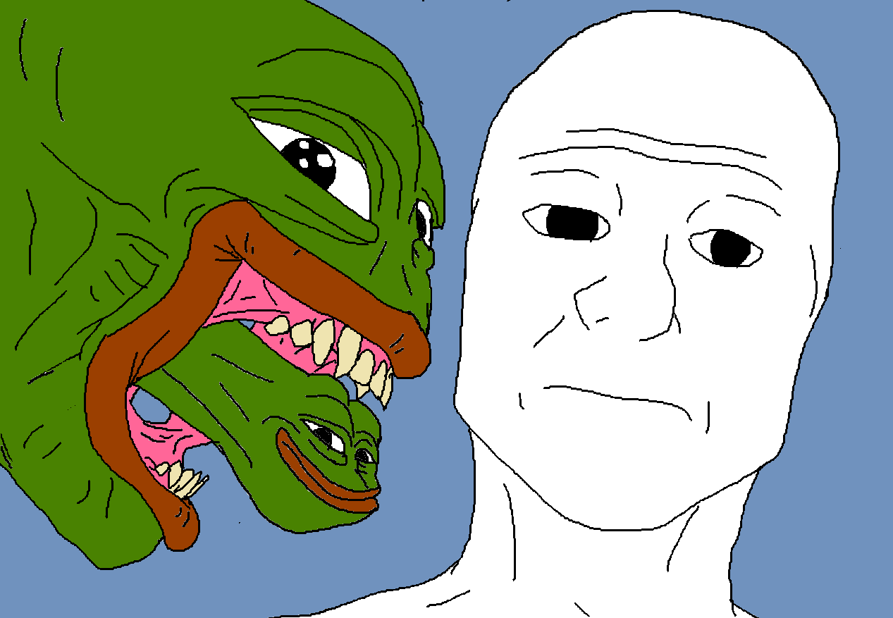 Pepe alien ridley wojak — Pepe meme