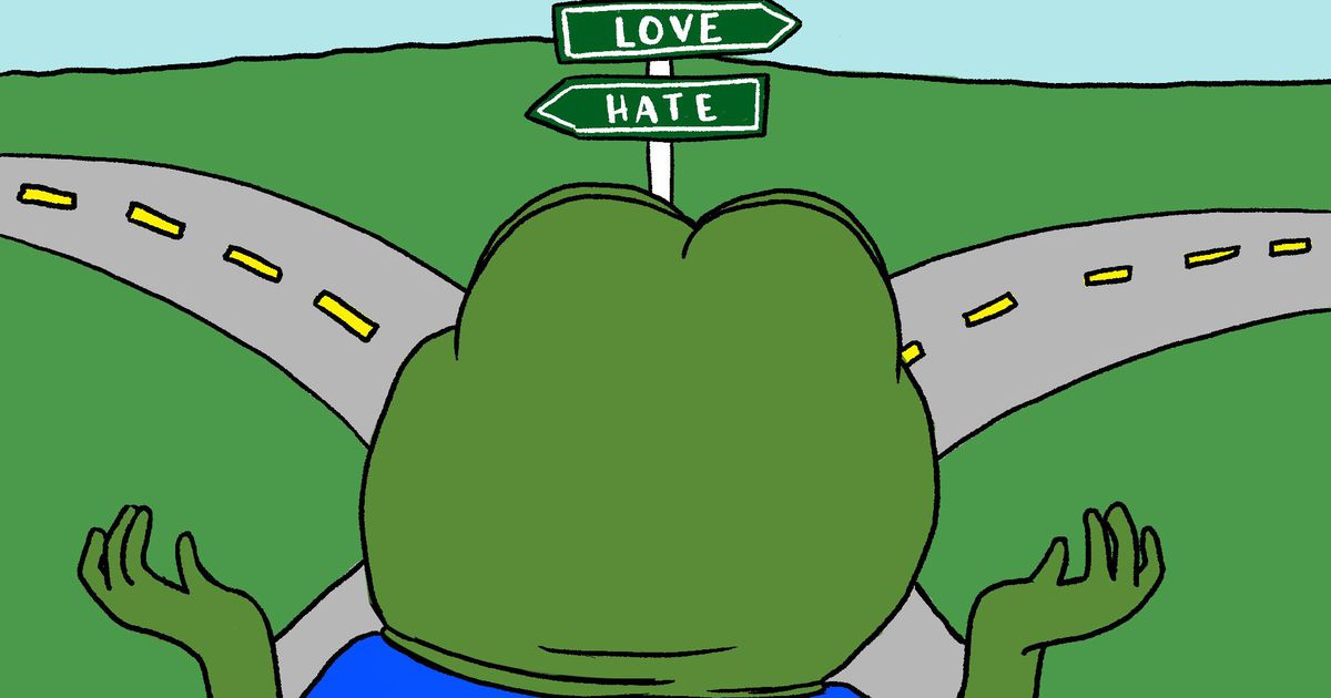 Pepe love hate — Pepe meme