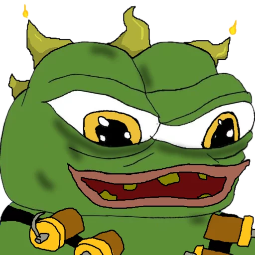 Devil horns and tools Frog Friends sticker — Sticker Packs meme