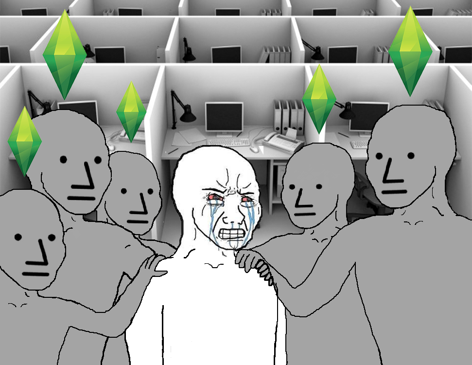 Wojak sims npcs — Wojak meme