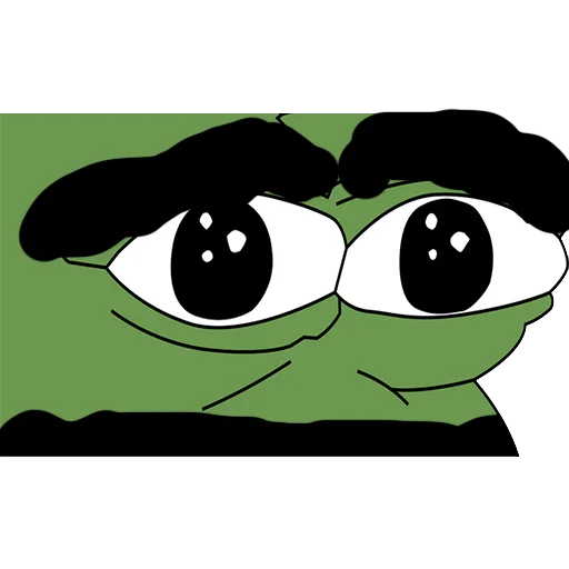Sad eyes closeup Jeet Degen sticker — Sticker Packs meme