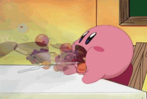 Kirby Having Lunch — Reaction meme