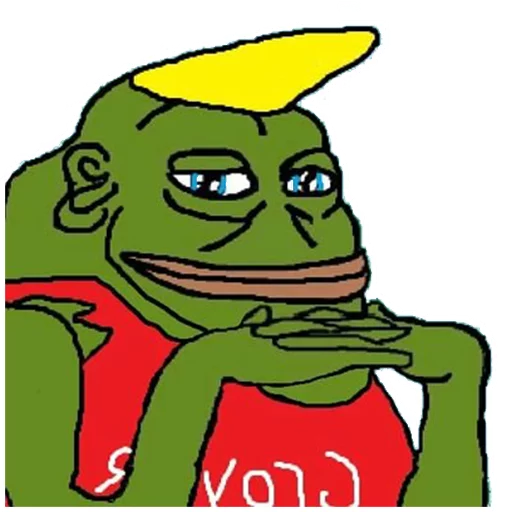 Blond soda shirt Groyper sticker — Sticker Packs meme