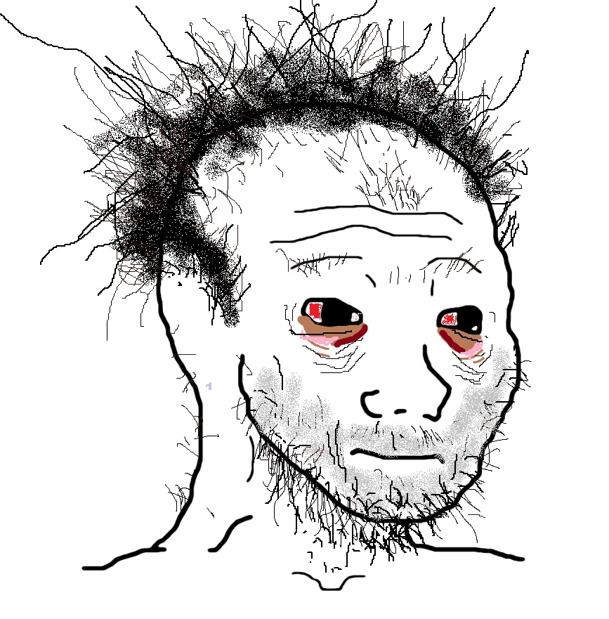 Wojak stage 2.5 doomer — Wojak meme