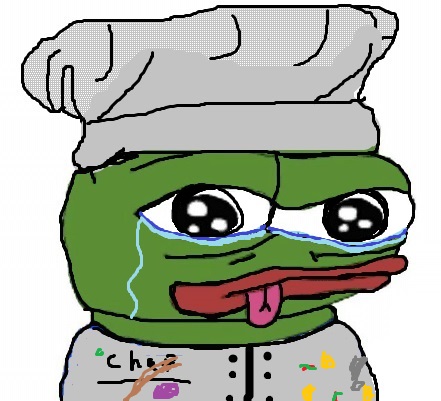Pepe chef crying — Pepe meme