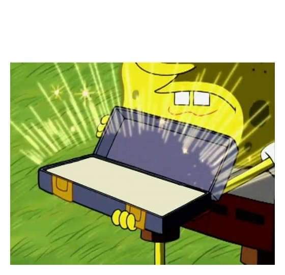 Spongebob opening box meme template — Templates meme