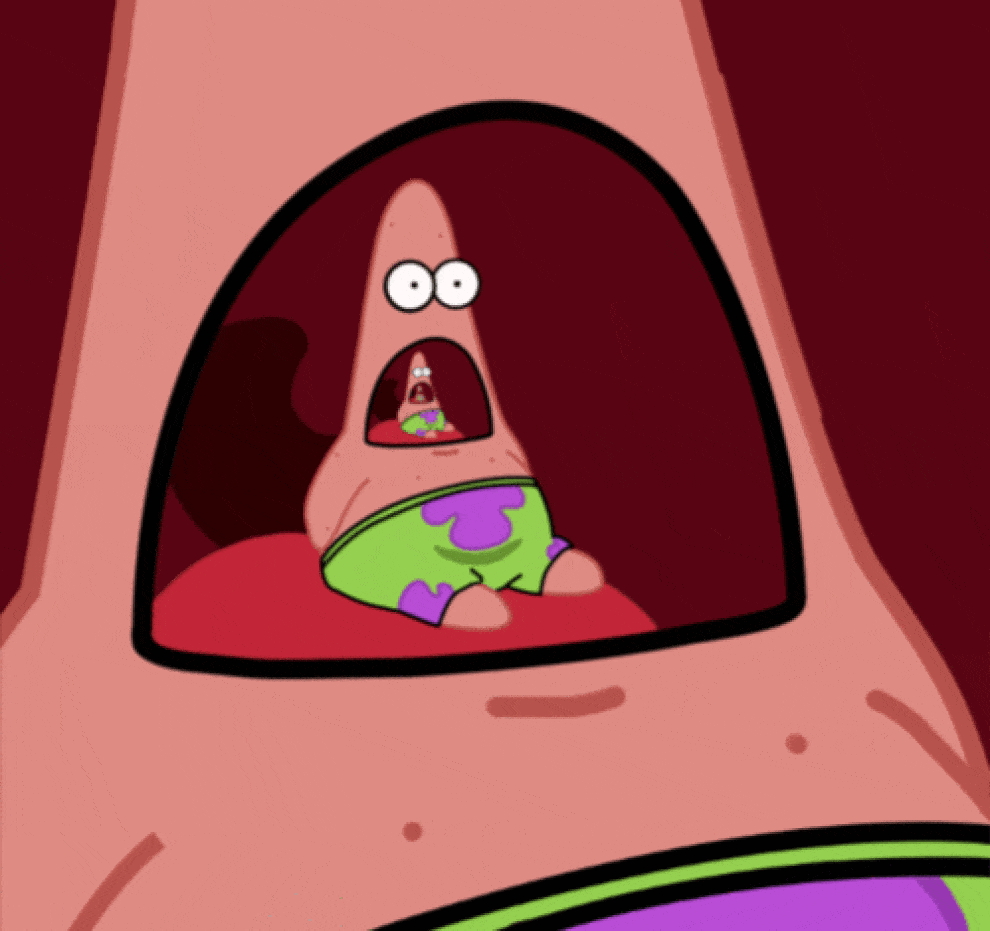 Patrick Star Infinite Screaming Fractal — Reaction meme