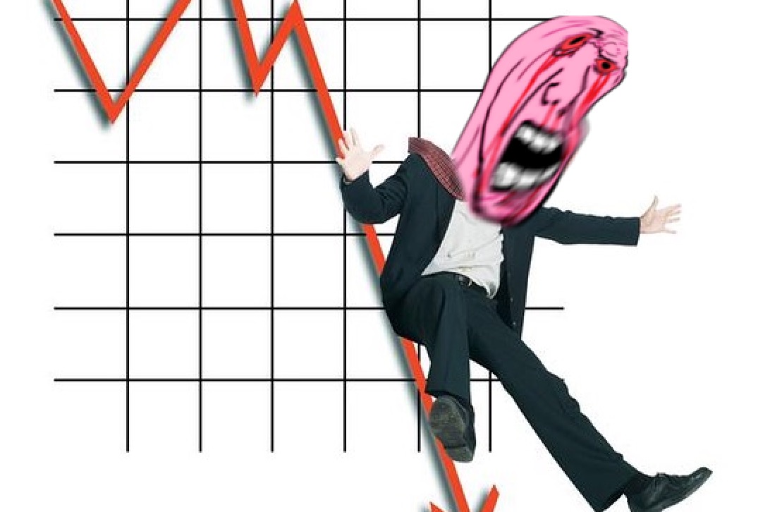 Pink wojak riding graph — Wojak meme