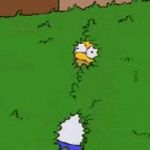 Homer disappears into bush meme template — Templates meme