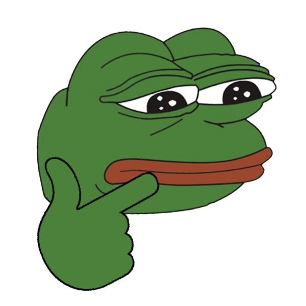 Pepe thinking emoji sad — Pepe meme