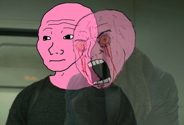 Pink wojak bladerunner — Wojak meme