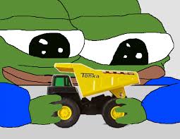 Pepe plays tonka truck — Pepe meme
