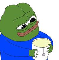 Pepe big cup of tea — Pepe meme