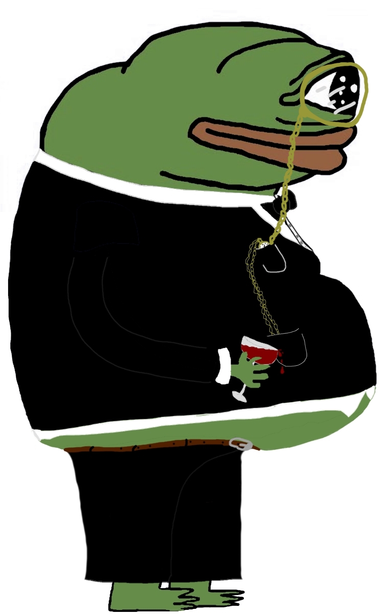 Pepe fat tuxedo from side — Pepe meme