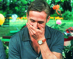 Ryan Gosling Giggles with Hand on Mouth — Reaction meme