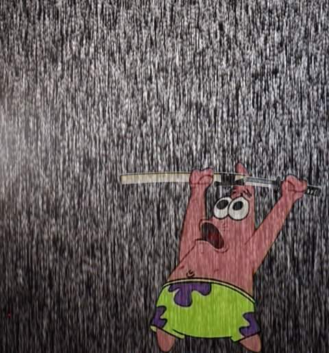 Patrick sword rain — Reaction meme