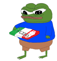 Pepe carries pizza — Pepe meme