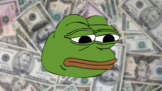 Pepe sad us currency — Pepe meme