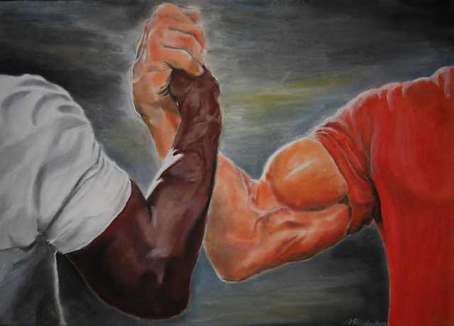 Arm wrestling meme template meme template — Templates meme