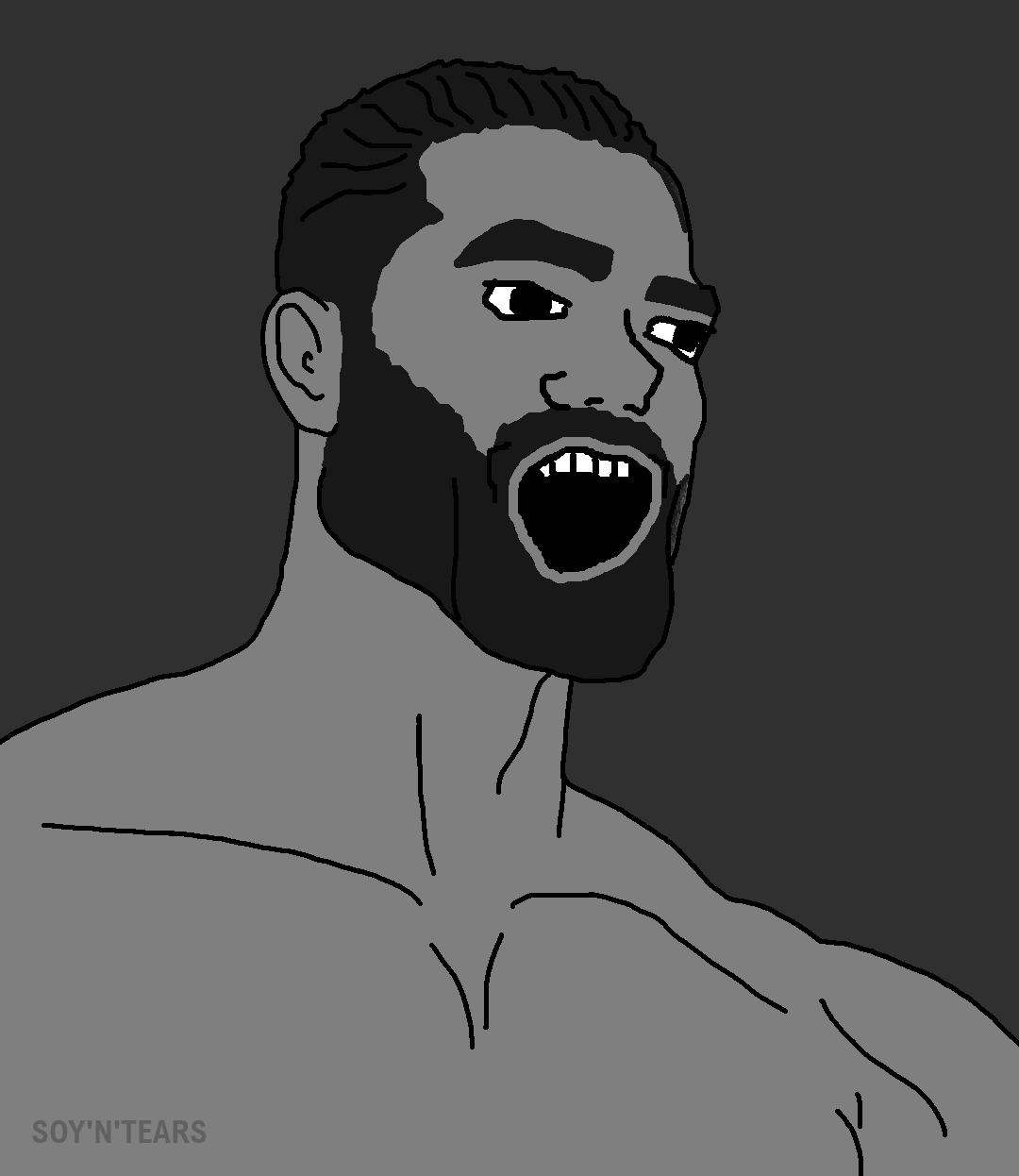 Wojak chad soy boy — Wojak meme
