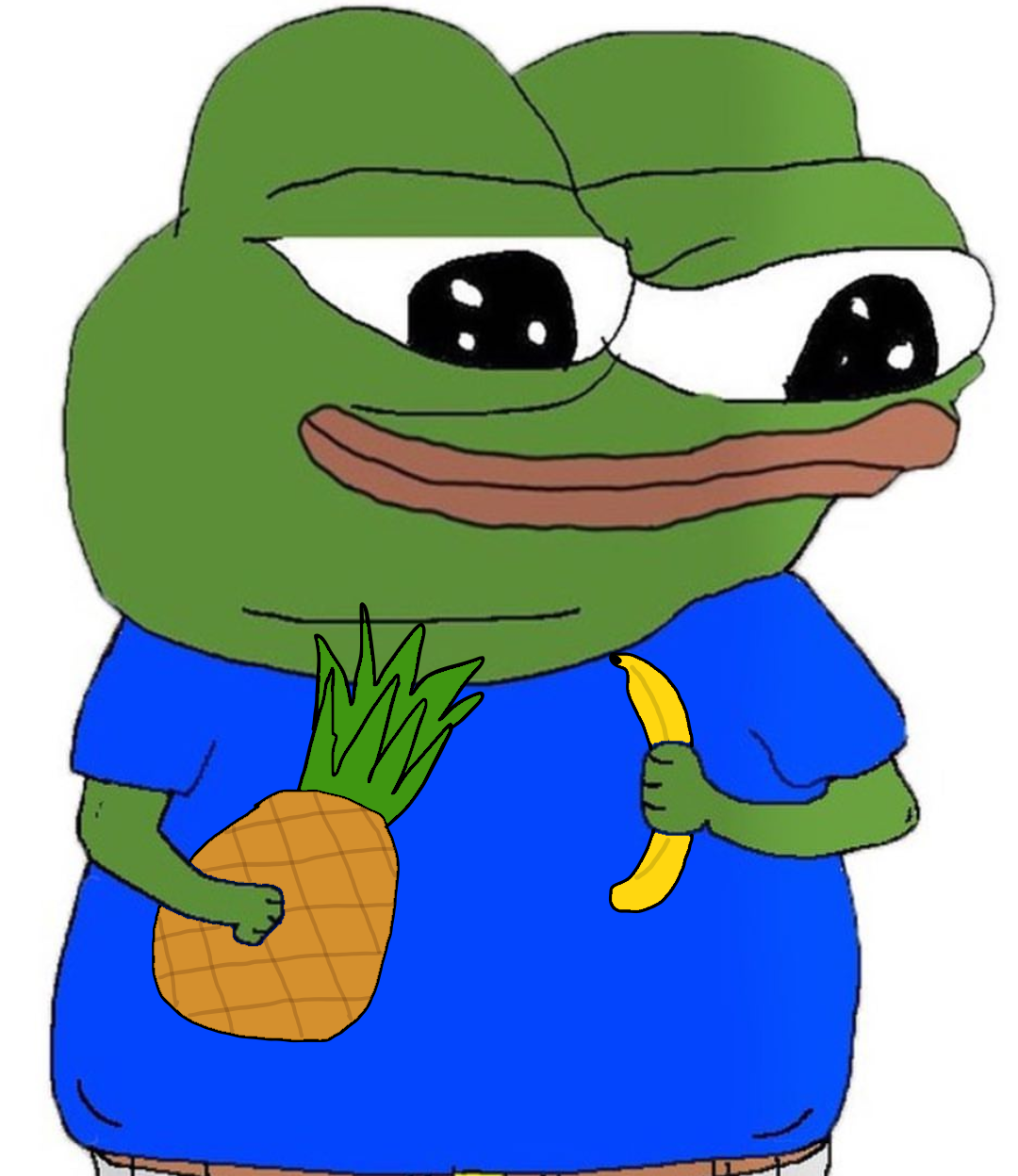 Pepe bananna and pineapple — Pepe meme