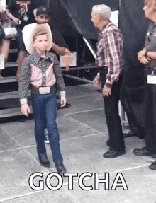 The Walmart Yodeling Kid / Mason Ramsey "Gotcha" Strut — Reaction meme