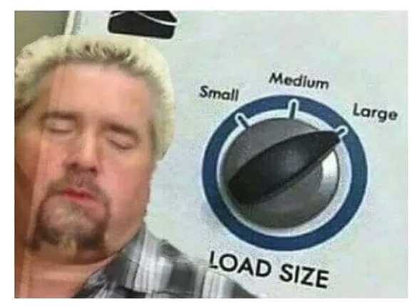 Guy fieri load size large — Reaction meme