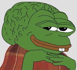 Pepe comfy big brain buckteeth — Pepe meme
