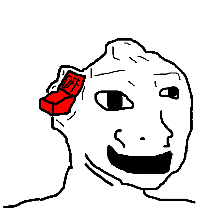 Brainlet off switch — Brainlet meme