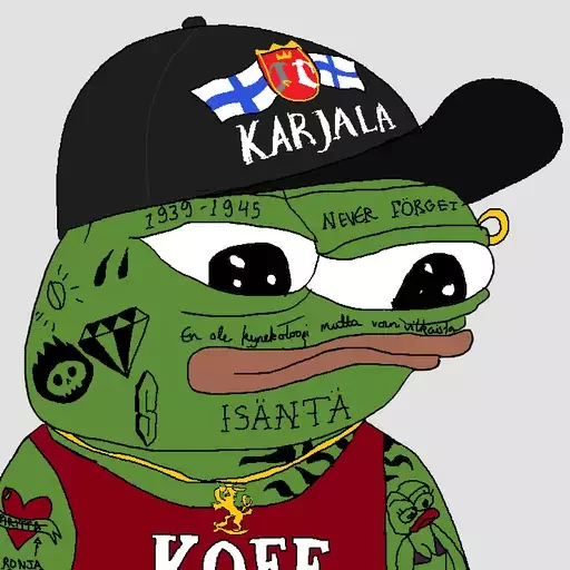 Tattooed karjala fan Frog Friends sticker — Sticker Packs meme