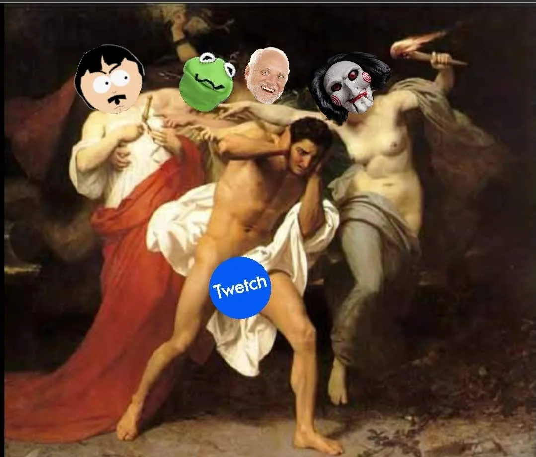 Orestes Pursued by the Twetchers — Twetch meme