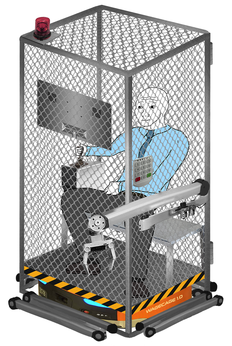 Wojak wage cage 1 — Wojak meme